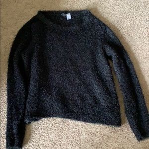 Fuzzy Black Sweater